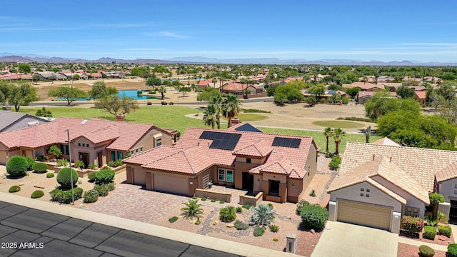 19745 N Mountain Sage Ln, Surprise, AZ 85374 - aerial perspective of suburban area with a mountain backdrop
