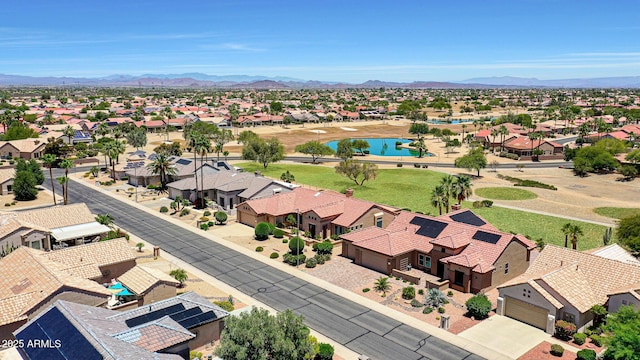19745 N Mountain Sage Ln, Surprise, AZ 85374 - aerial view of residential area featuring a water and mountain view