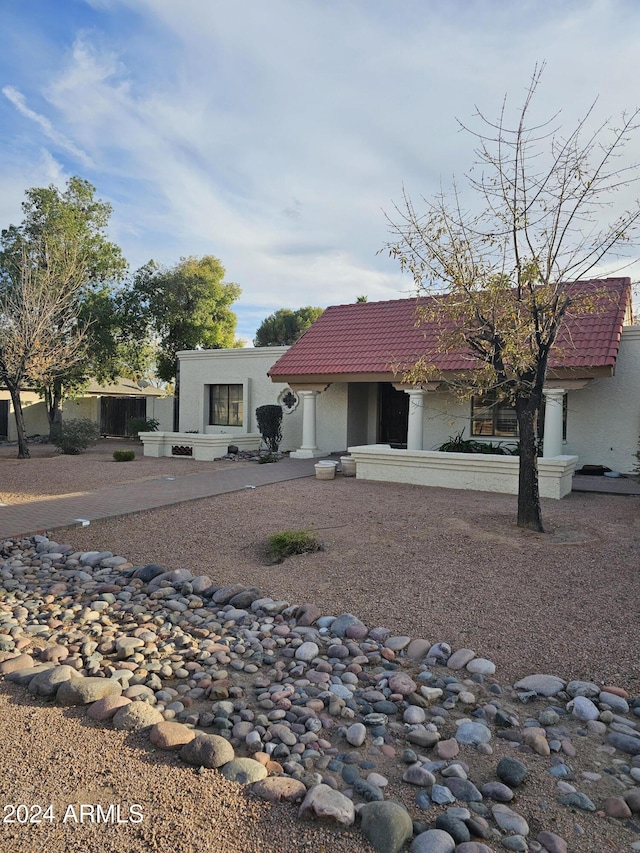 view of back of property