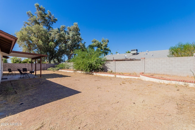 view of yard featuring a patio