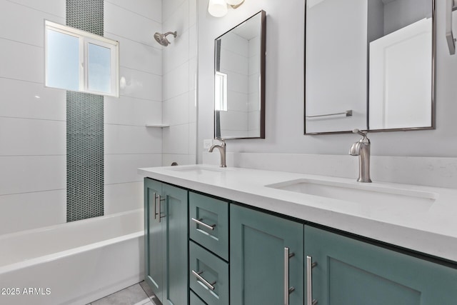 1724 N Main Dr, Apache Junction, AZ 85120 - bathroom with double vanity and shower / tub combination