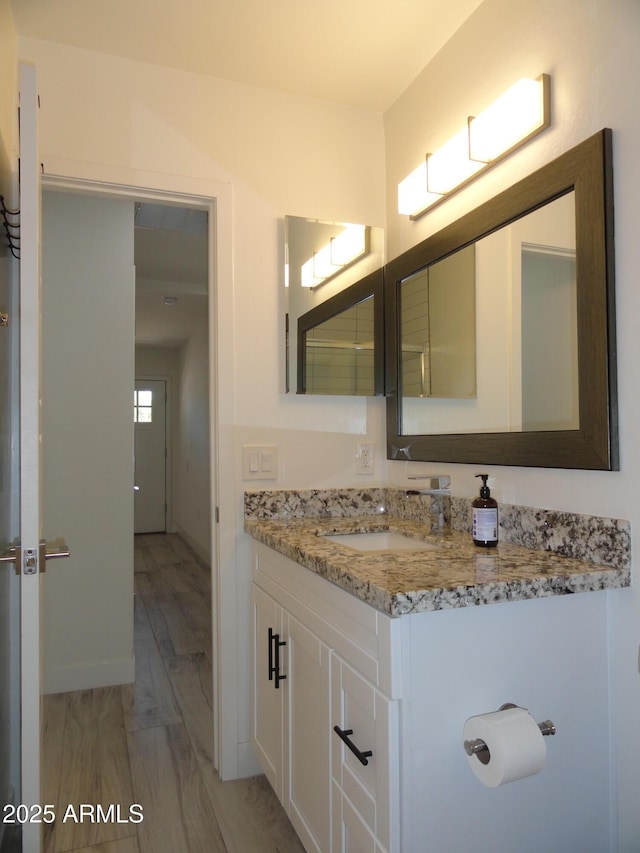 bathroom with vanity