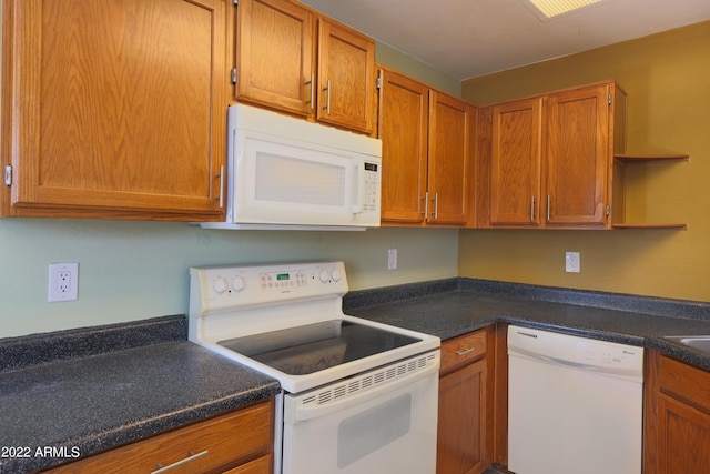 kitchen featuring white appliances