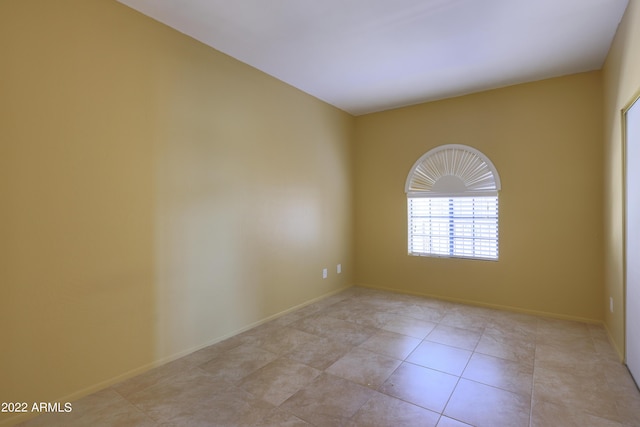 view of tiled spare room