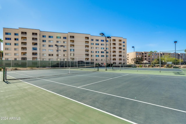 view of tennis court