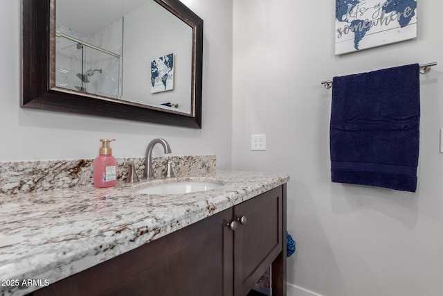 19436 W Windsor Ave, Buckeye, AZ 85396 - bathroom with a stall shower and vanity