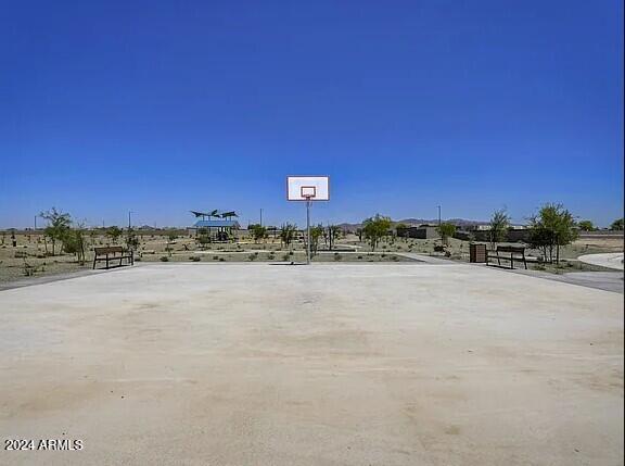 view of patio featuring basketball court