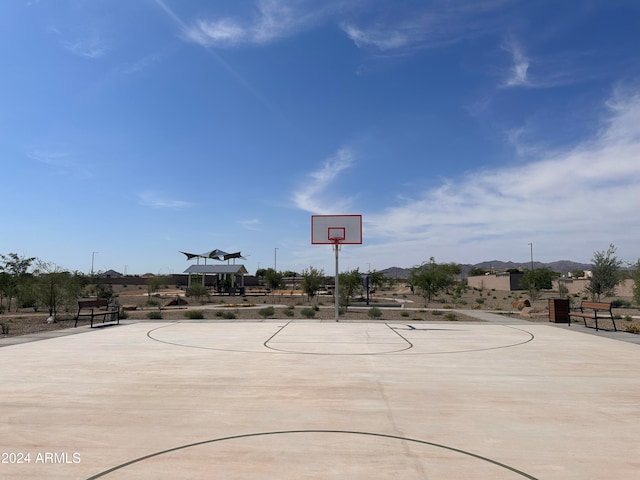 view of basketball court