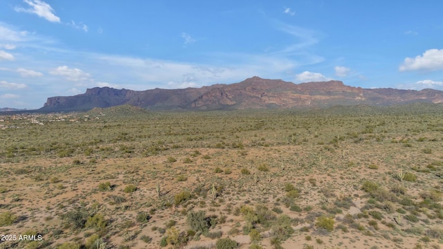 mountain view featuring a desert view