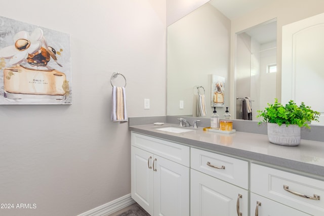 bathroom with vanity