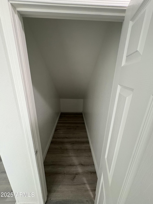 stairs with hardwood / wood-style floors