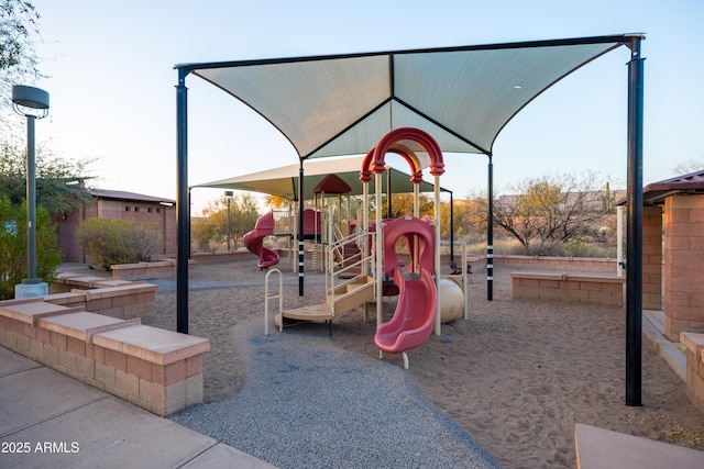 view of jungle gym