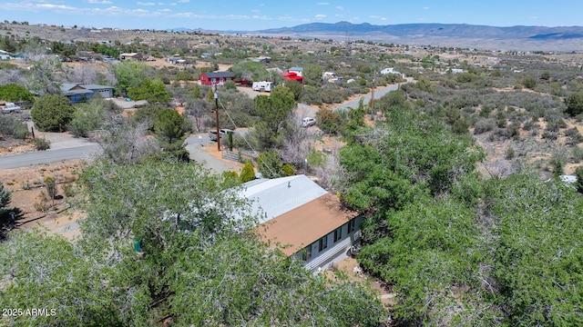 9495 E Marilyn Ln, Dewey, AZ 86327 - aerial view of property and surrounding area with a mountain backdrop