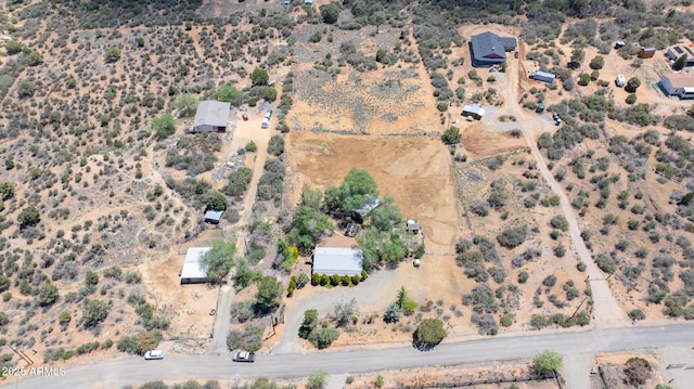 9495 E Marilyn Ln, Dewey, AZ 86327 - aerial view of property's location featuring a desert landscape and rural landscape