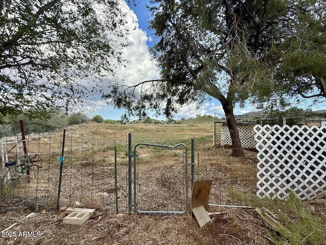 9495 E Marilyn Ln, Dewey, AZ 86327 - view of yard featuring a gate and a rural view