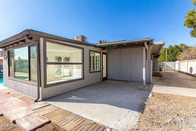 exterior space with a patio area