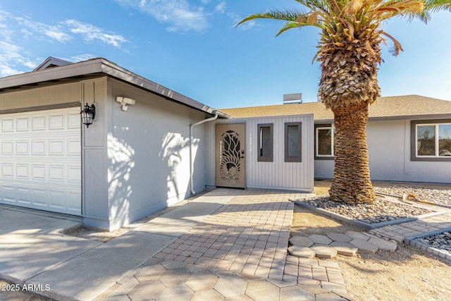 ranch-style house with a garage