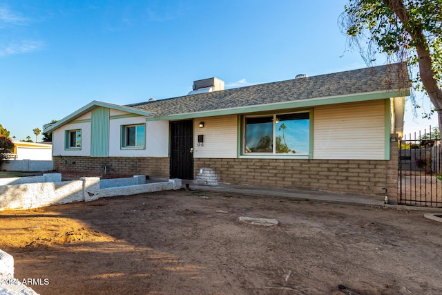 view of ranch-style house