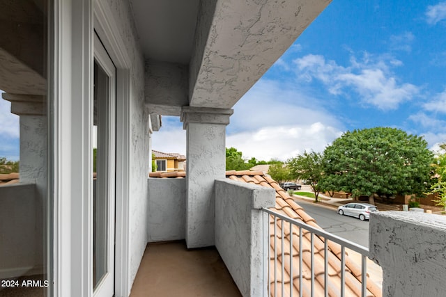 view of balcony