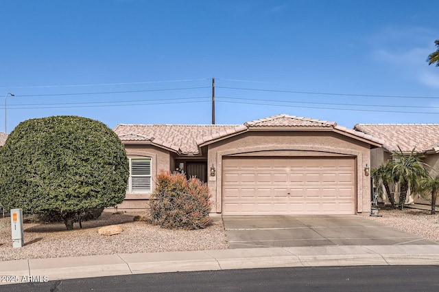 ranch-style house with a garage