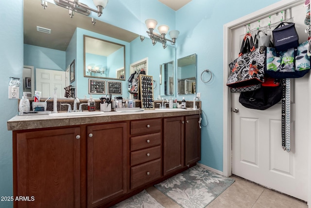 7015 W Melody Dr, Laveen, AZ 85339 - full bathroom featuring tile patterned flooring and double vanity