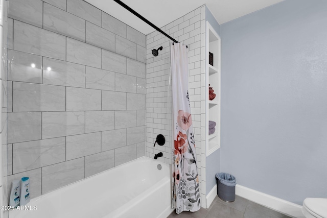 6708 W Utopia Rd, Glendale, AZ 85308 - full bathroom with shower / bath combination with curtain and tile patterned floors