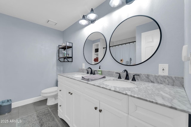 6708 W Utopia Rd, Glendale, AZ 85308 - full bath with double vanity and tile patterned floors
