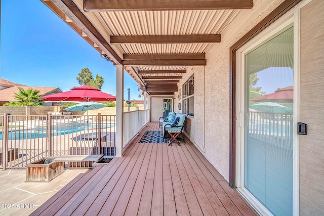 6708 W Utopia Rd, Glendale, AZ 85308 - wooden terrace with a patio