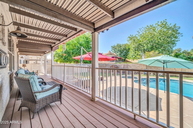 6708 W Utopia Rd, Glendale, AZ 85308 - wooden deck featuring a fenced backyard