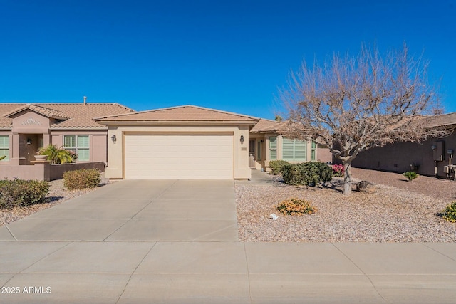 ranch-style house with a garage