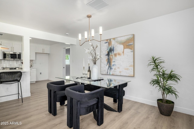 215 W Ruth Ave, Phoenix, AZ 85021 - dining space featuring light wood-style flooring and baseboards