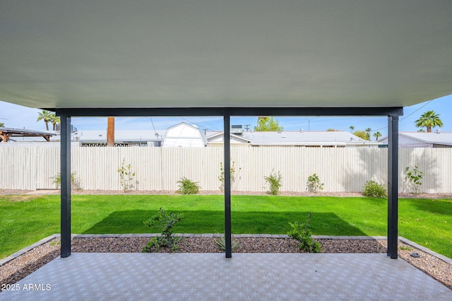 view of patio / terrace featuring a fenced backyard
