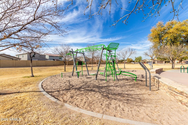 community playground featuring fence