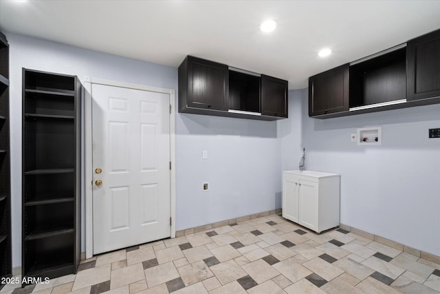 2726 W Meseto Cir, Mesa, AZ 85202 - washroom with cabinet space, washer hookup, and recessed lighting
