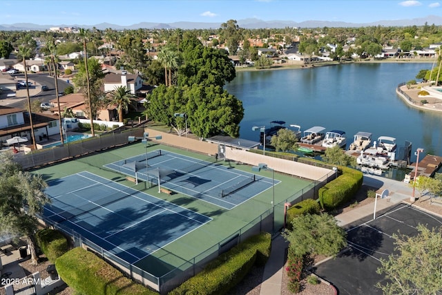 2726 W Meseto Cir, Mesa, AZ 85202 - aerial perspective of suburban area with a water and mountain view