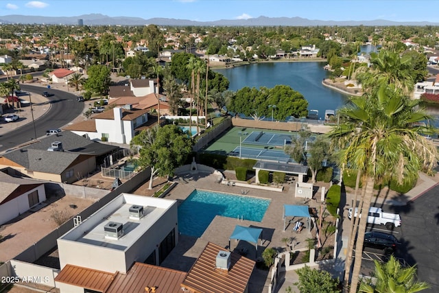 2726 W Meseto Cir, Mesa, AZ 85202 - aerial perspective of suburban area featuring a water and mountain view