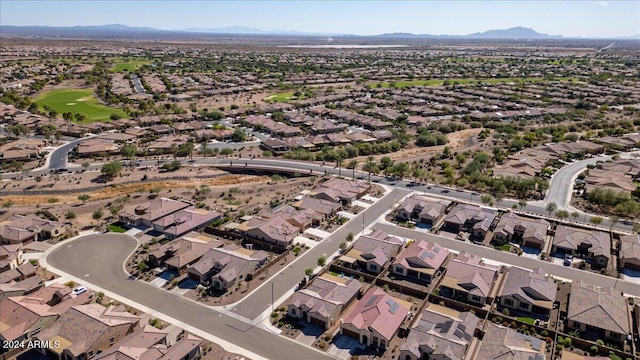 aerial view featuring a mountain view