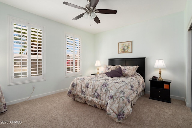16158 W Copper Point Ln, Surprise, AZ 85374 - bedroom featuring carpet, baseboards, and a ceiling fan