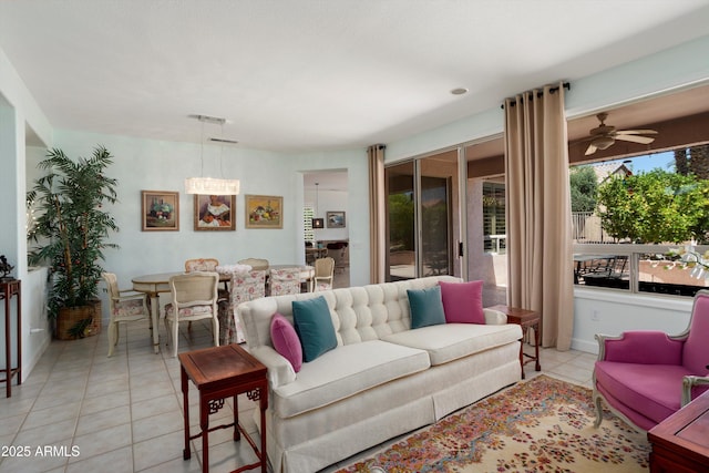 16158 W Copper Point Ln, Surprise, AZ 85374 - living room with light tile patterned floors