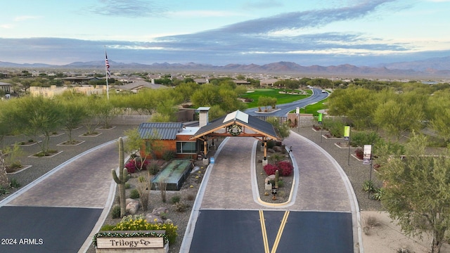 view of home's community with a mountain view