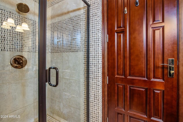 full bathroom with a stall shower