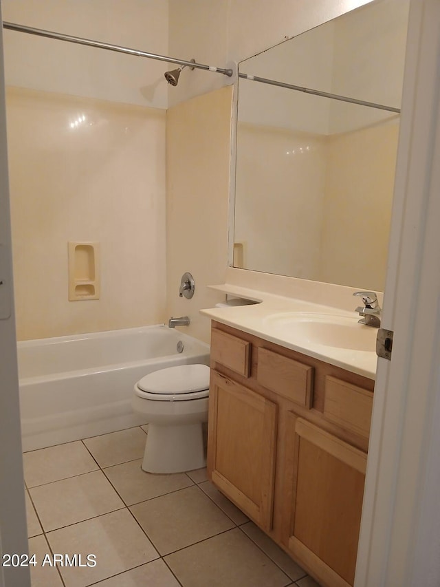 1970 W Park Pl, Chandler, AZ 85224 - bathroom featuring vanity, bathtub / shower combination, and tile patterned flooring