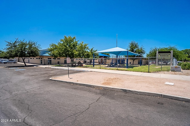 view of community with a playground