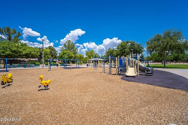 view of jungle gym