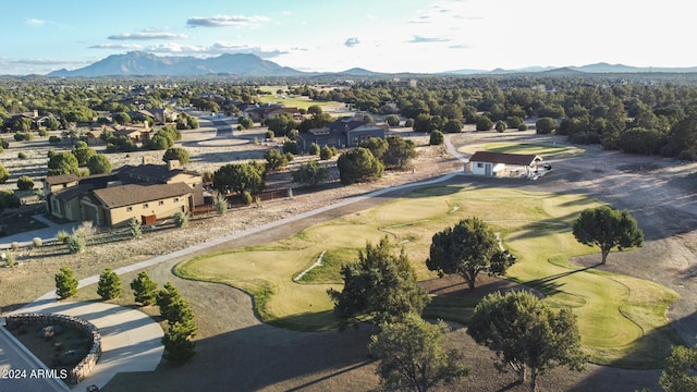 aerial view featuring a mountain view