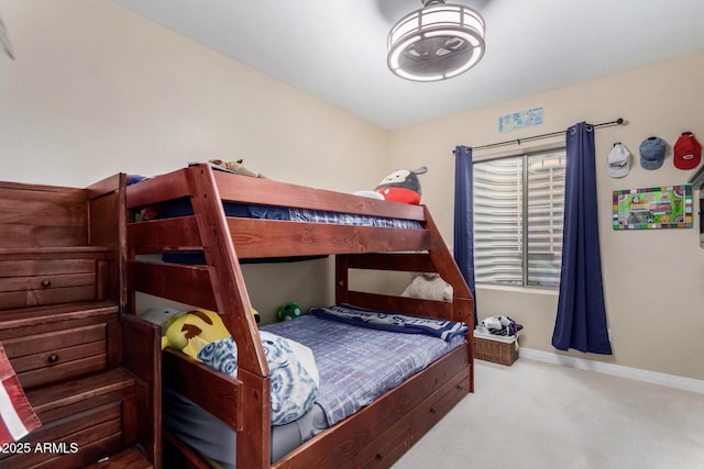 bedroom with carpet flooring