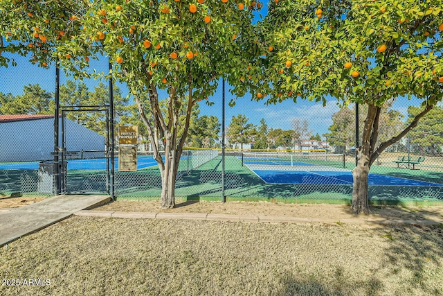 view of tennis court