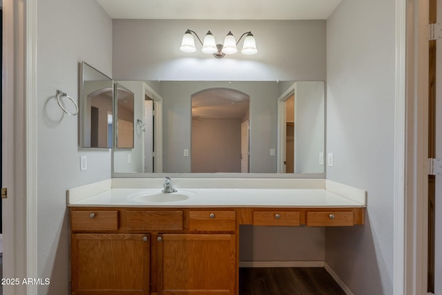 931 S Racine Ln, Gilbert, AZ 85296 - bathroom featuring wood finished floors and vanity