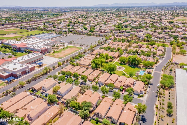 931 S Racine Ln, Gilbert, AZ 85296 - aerial view of residential area with a mountainous background