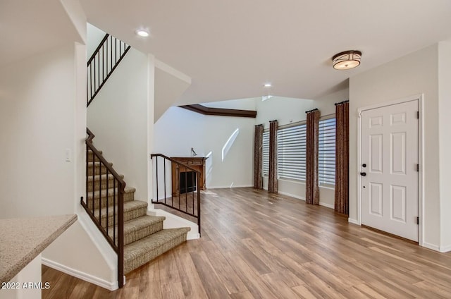 entryway featuring light wood-type flooring